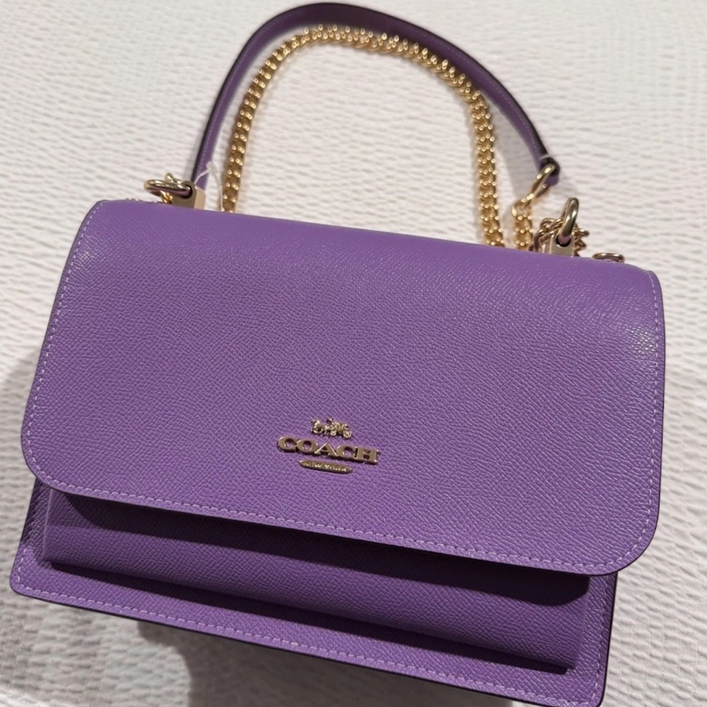 NEW Coach Klare Crossbody Bag CZ985 Purple - Picture 1 of 12